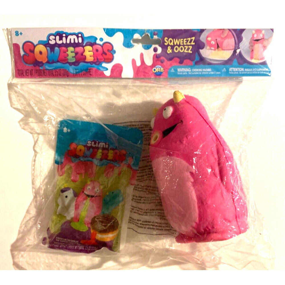 Pink Monster Slimi Slime Sqweezers Fill & Squeeze to Watch them Oozz 3.5oz Slime